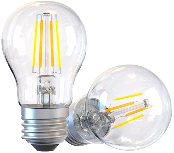 LED Bulb WiFi Smart Bulb Filament E27, 6 W, Clear, Warm White Screen
