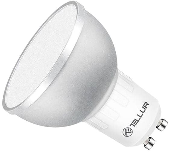 LED žiarovka WiFi Smart LED RGB žiarovka GU10, 5 W, číra, teplá biela Bočný pohľad