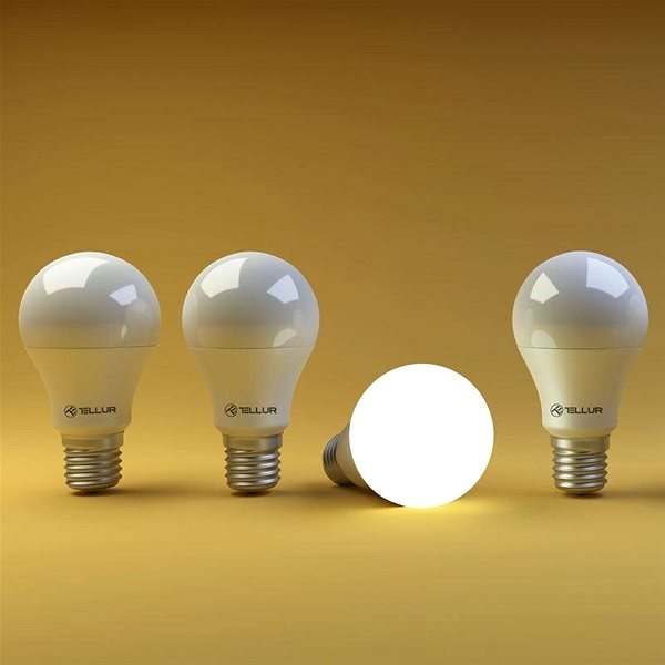 LED žárovka Tellur WiFi Smart žárovka E27, 10 W, bílá, teplá bílá Vlastnosti/technologie