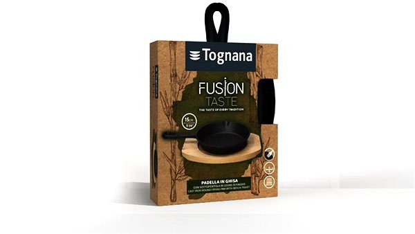 Serpenyő Tognana sütő-/tálalóedény öntöttvas 15 cm fogantyúval FUSION TASTE ...