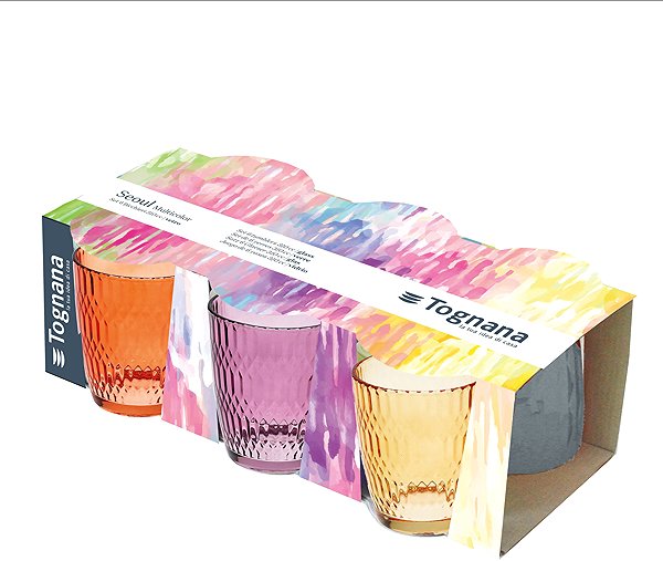 Glas Tognana SEOUL 6er-Set Gläser farbig 310 ml ...