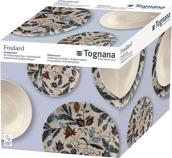 Étkészlet Tognana étkészlet 18 db FOULARD DENIM ...