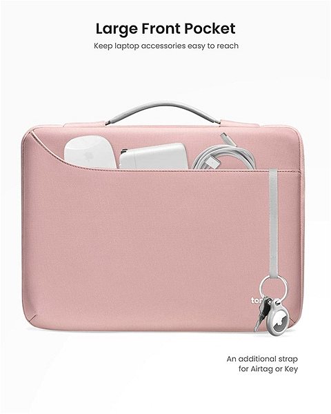 Taška na notebook tomtoc Briefcase – 14" MacBook Pro, ružová