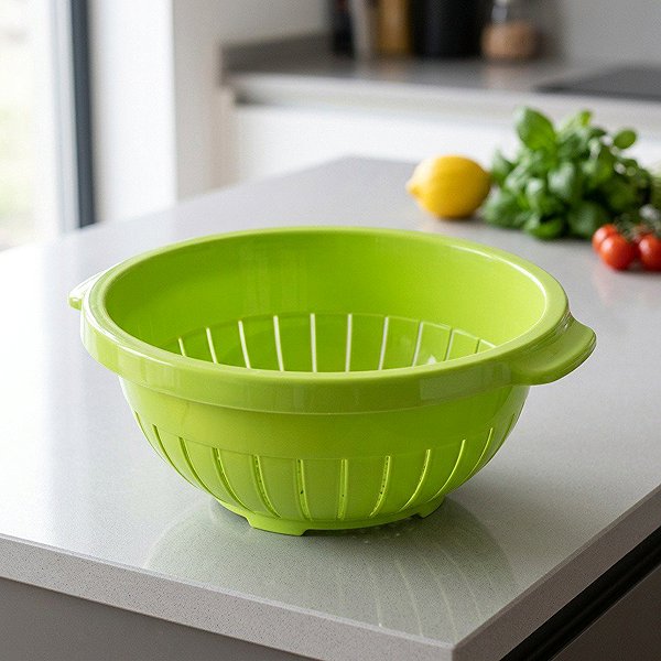 Küchensieb Tontarelli Sieb-Schale 33 cm grün Lifestyle