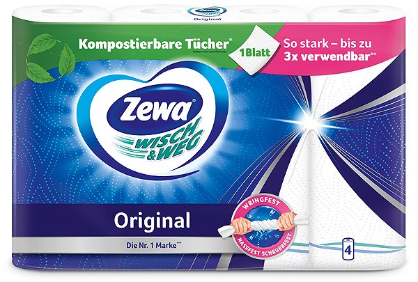 ZEWA Wisch&Weg Original paper towels (4 pcs) .