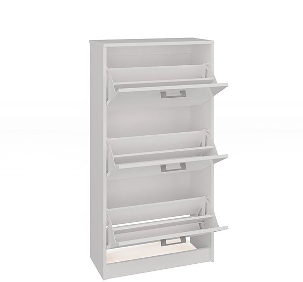 Shoe Rack TOPESHOP Paula white shoe rack ...