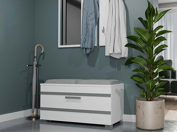 Shoe Rack TOPESHOP Opal white shoe rack ...