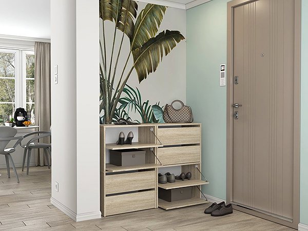 Shoe Rack TOPESHOP Shoe rack MODO X2 Sonoma ...