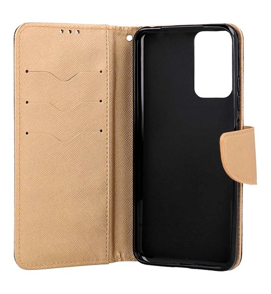 Pouzdro na mobil TopQ Pouzdro Xiaomi Redmi Note 12S knížkové černo-zlaté 107395 ...
