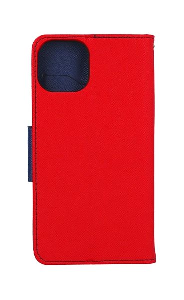 Puzdro na mobil TopQ Puzdro iPhone 15 knižkové červené 105188 ...