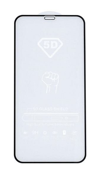 Glass Screen Protector RedGlass Tempered glass iPhone XS 5D black 106448 ...