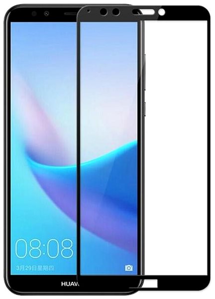 Ochranné sklo RedGlass Tvrdené sklo Huawei Y7 2018 5D čierne 112460 ...
