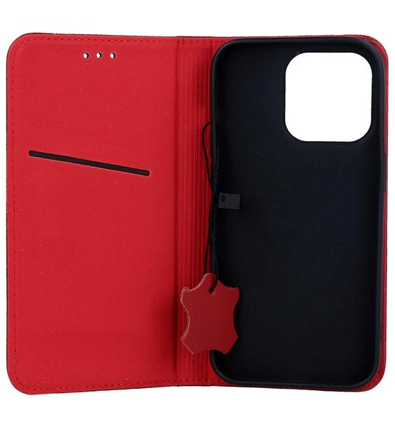 Puzdro na mobil TopQ Puzdro Leather SMART PRO iPhone 14 Pro knižkové červené 108792 ...