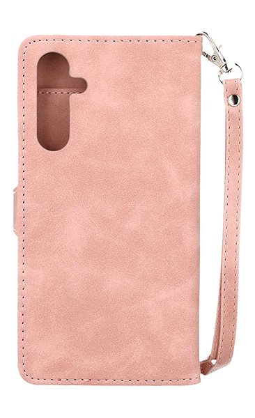 Puzdro na mobil TopQ Puzdro Samsung A14 knižkové so zipsom ružové 110474 ...