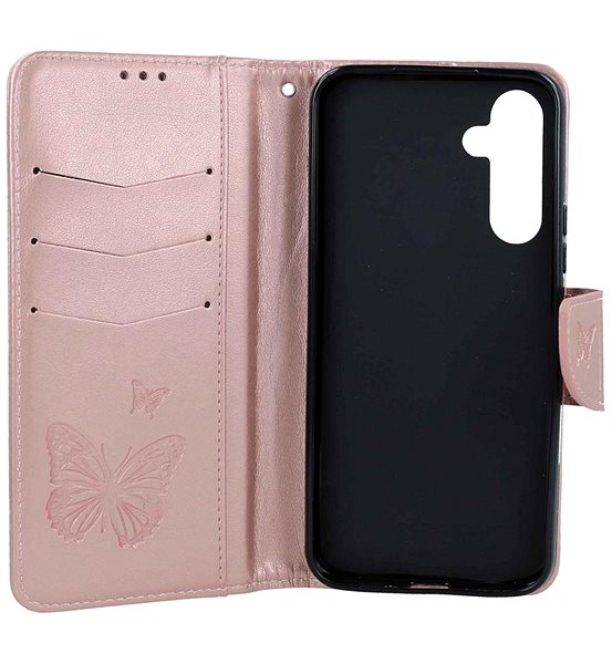Puzdro na mobil TopQ Puzdro Samsung A54 5G knižkové Butterfly ružové svetlé 111886 ...
