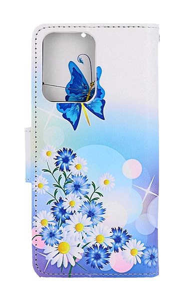 Puzdro na mobil TopQ Puzdro Xiaomi Redmi Note 12 knižkové Biele s motýlikom 112830 ...