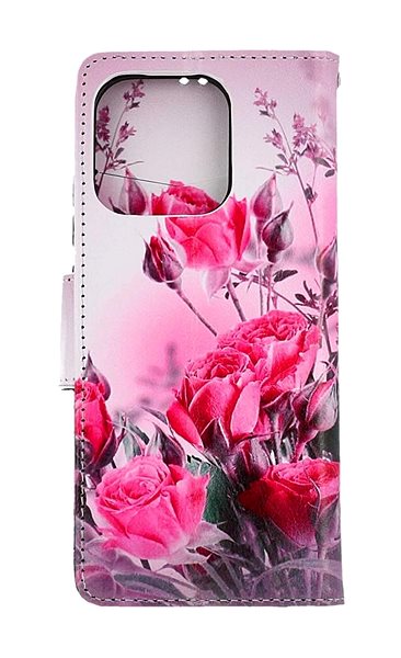 Puzdro na mobil TopQ Puzdro Xiaomi Redmi 12C knižkové Romantické ruže 112655 ...