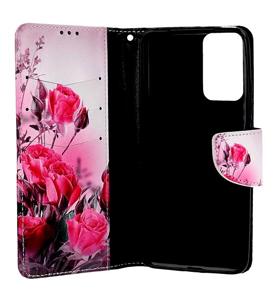 Puzdro na mobil TopQ Puzdro Xiaomi Redmi Note 12S knižkové Romantické ruže 112812 ...