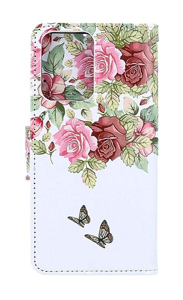 Puzdro na mobil TopQ Puzdro Xiaomi Redmi Note 12 knižkové Nežné kvety 112847 ...
