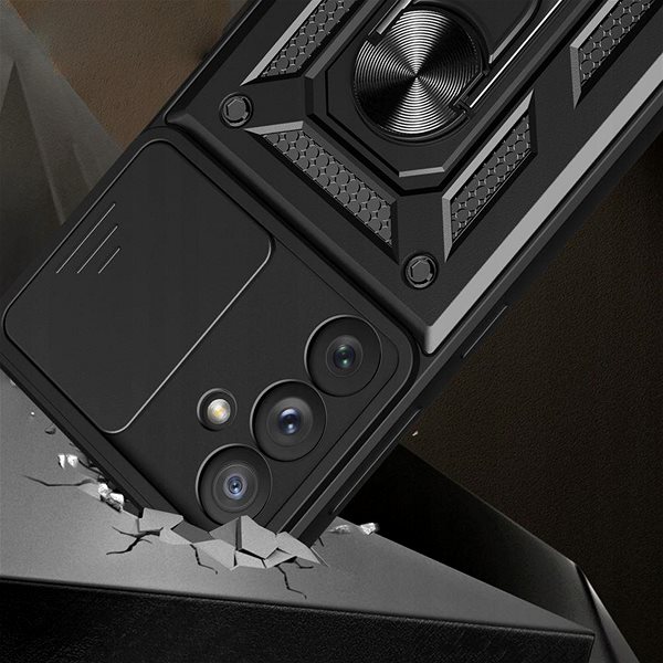 Kryt na mobil TopQ Kryt Armor Lens Samsung A25 5G ultra odolný čierny 115718 ...