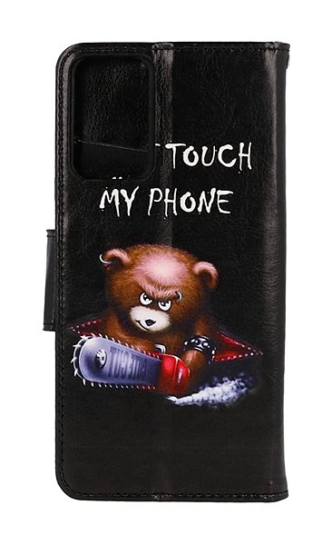 Puzdro na mobil TopQ Puzdro Xiaomi Redmi Note 12S knižkové Don't Touch medvedík 112672 ...