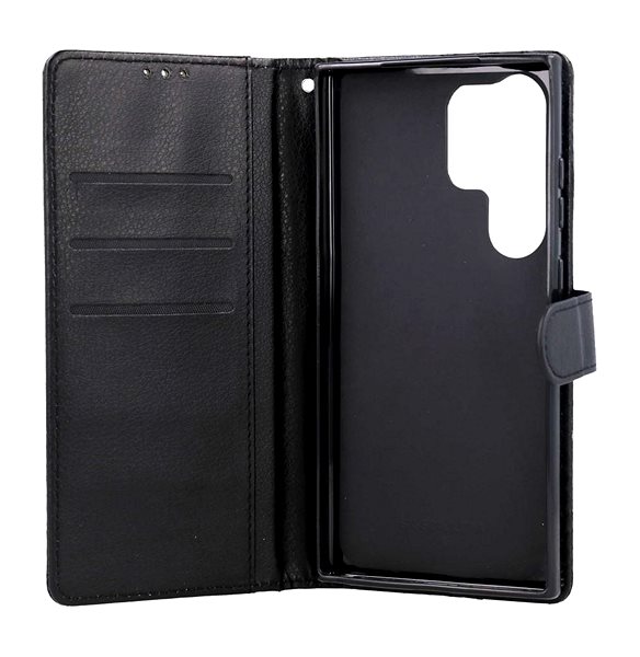 Puzdro na mobil TopQ Puzdro Samsung S24 Ultra knižkové čierne s prackou 117136 ...