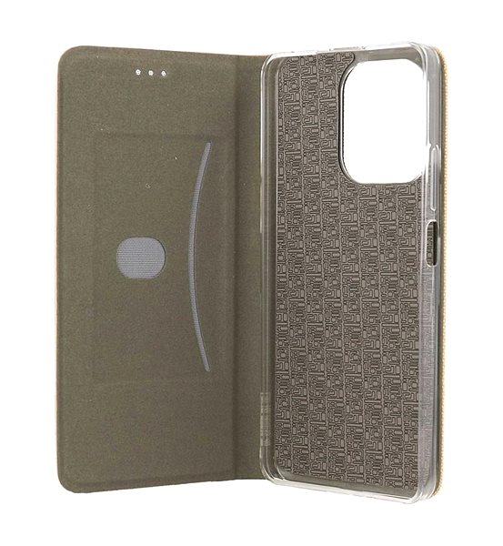 Pouzdro na mobil TopQ Pouzdro Xiaomi Redmi Note 13 knížkové Sensitive Book zlaté 123172 ...