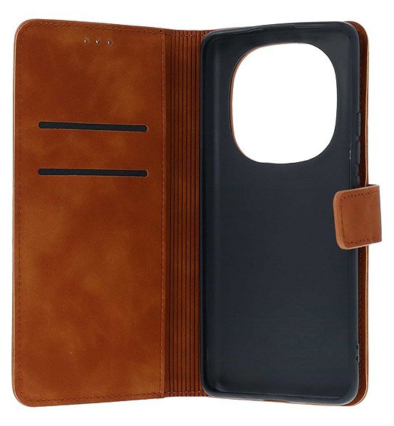 Pouzdro na mobil TopQ Pouzdro Tender Xiaomi Redmi Note 14 Pro+ 5G knížkové hnědé 135613 ...