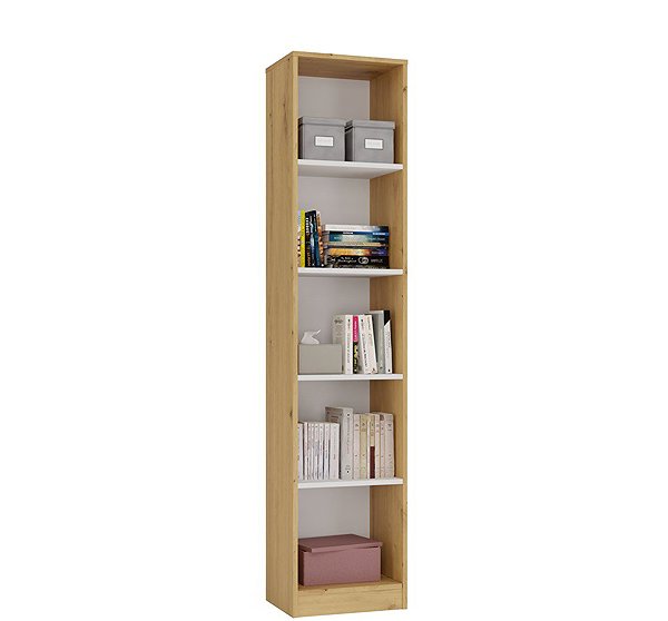 Shelving Unit Topeshop BRW Onyx Shelf R40 white oak Artisan ...