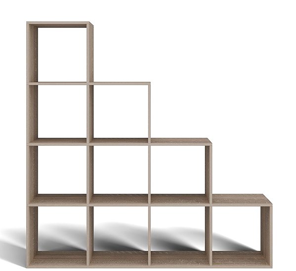 Shelving Unit Topeshop Step Shelf 4 × 4 sonoma ...