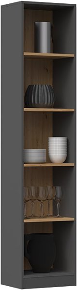 Shelving Unit Topeshop Onyx Shelf R50 anthracite Artisan ...
