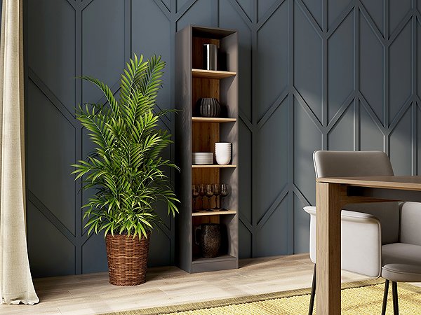 Shelving Unit Topeshop Onyx Shelf R50 anthracite Artisan ...