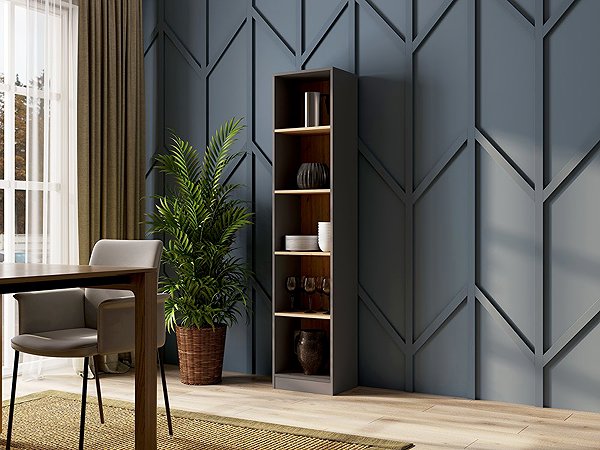 Shelving Unit Topeshop Onyx Shelf R50 anthracite Artisan ...