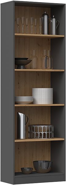 Shelving Unit Topeshop Onyx Shelf R60 anthracite Artisan ...