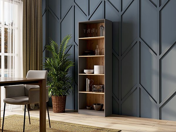 Shelving Unit Topeshop Onyx Shelf R60 anthracite Artisan ...