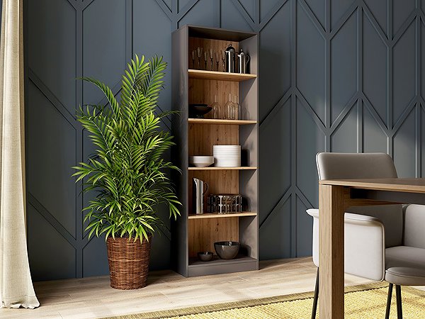 Shelving Unit Topeshop Onyx Shelf R60 anthracite Artisan ...