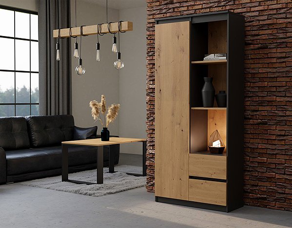 Shelving Unit Topeshop White Shelf RS-80 anthracite Artisan ...