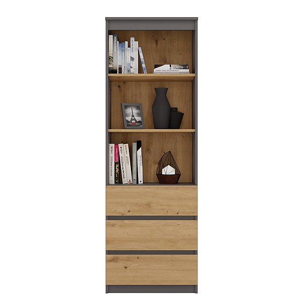 Shelving Unit Topeshop Olimp Shelf RS-60 anthracite Artisan ...