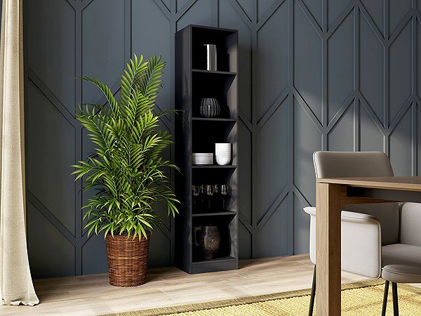 Shelving Unit Topeshop Onyx Shelf R40 black ...