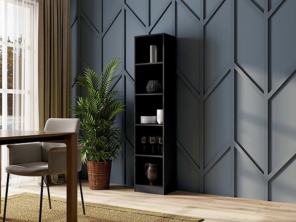 Shelving Unit Topeshop Onyx Shelf R40 black ...