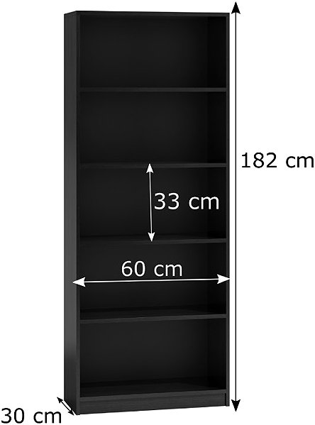 Shelving Unit Topeshop Onyx Shelf R60 black ...