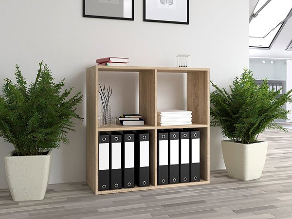 Shelving Unit Topeshop Malax Shelf 2 × 2 sonoma ...