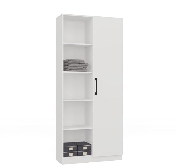 Shelving Unit Topeshop Malwa Shelf RD/80 white ...