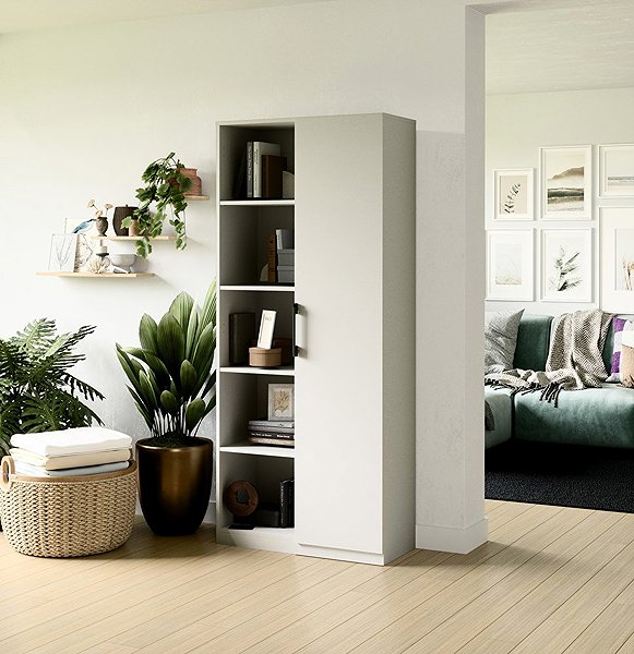 Shelving Unit Topeshop Malwa Shelf RD/80 white ...