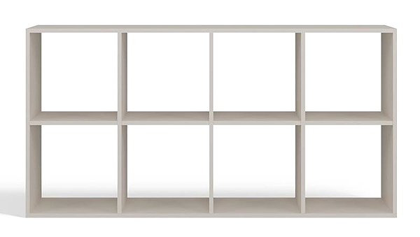 Shelving Unit Topeshop Malax Shelf 2 × 4 cashmere ...