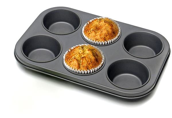 Baking Mould TORO Muffin tin 6 pcs filling 18 × 26 × 3, 4 cm ...
