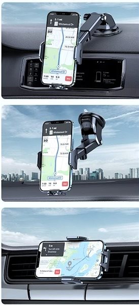 Phone Holder Torras TORRAS-Dashboard-Air Vent-Windshield Bracket Black Features/technology