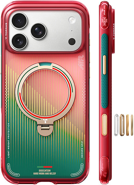 Handyhülle Torras Ostand Q3 Air World Cup Limited Red Green iPhone 17 Pro ...