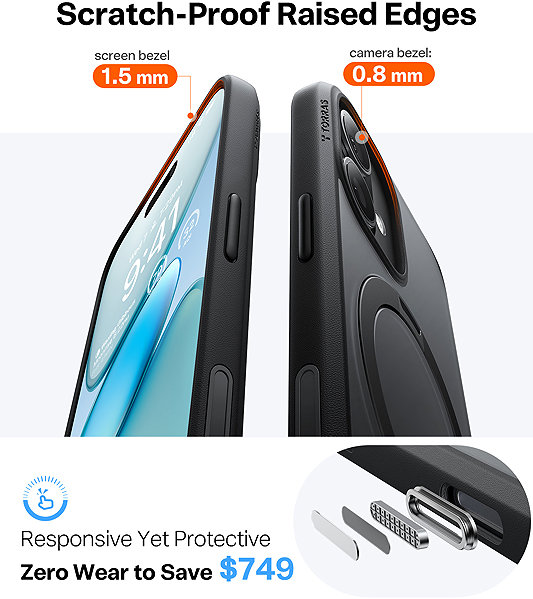 Handyhülle Torras Ostand Q3 Spin Black iPhone 17 ...