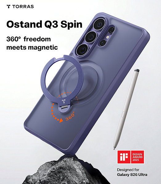 Telefon tok Torras Ostand Q3 Spin Violet Surge Samsung Galaxy S26 Ultra tok ...